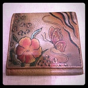 Anuschka, hand painted wallet...